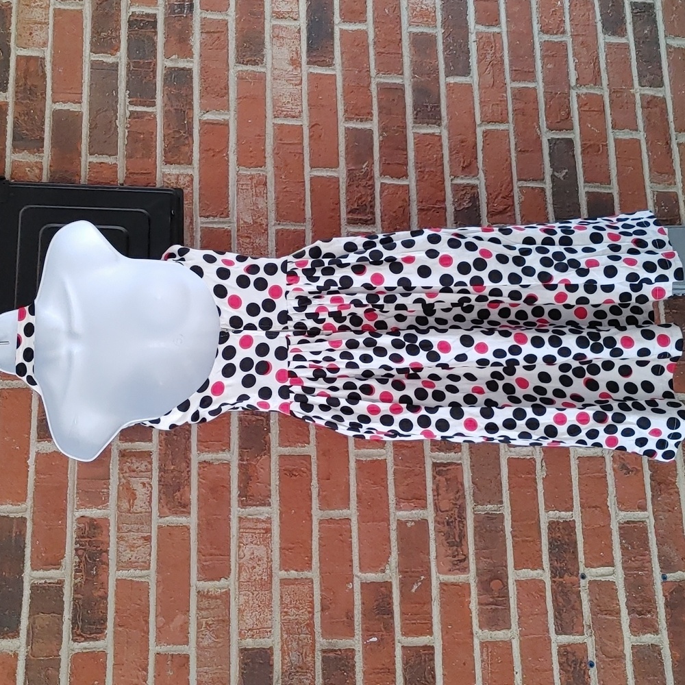 Tatyana Ping Pong Dot Halter Dress Size S (1025) - Picture 2 of 10